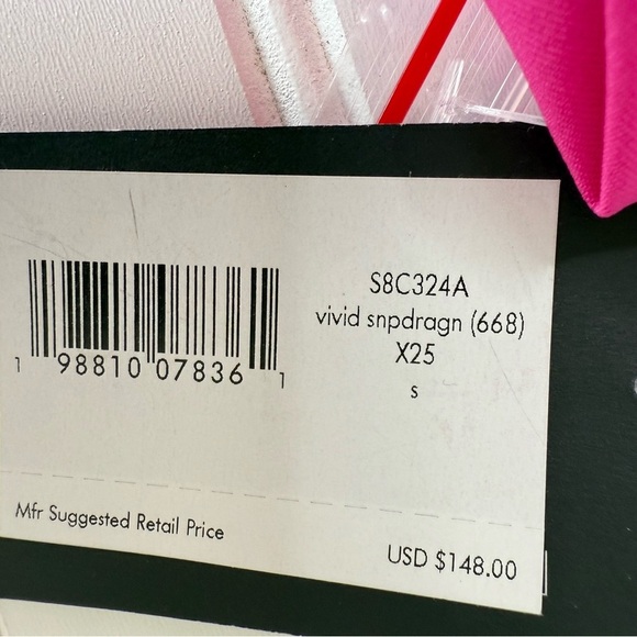 KATE SPADE New York Ruffle ONE PIECE BANDEAU SWIMSUIT Pink Small NEW 1022 - Picture 3 of 3